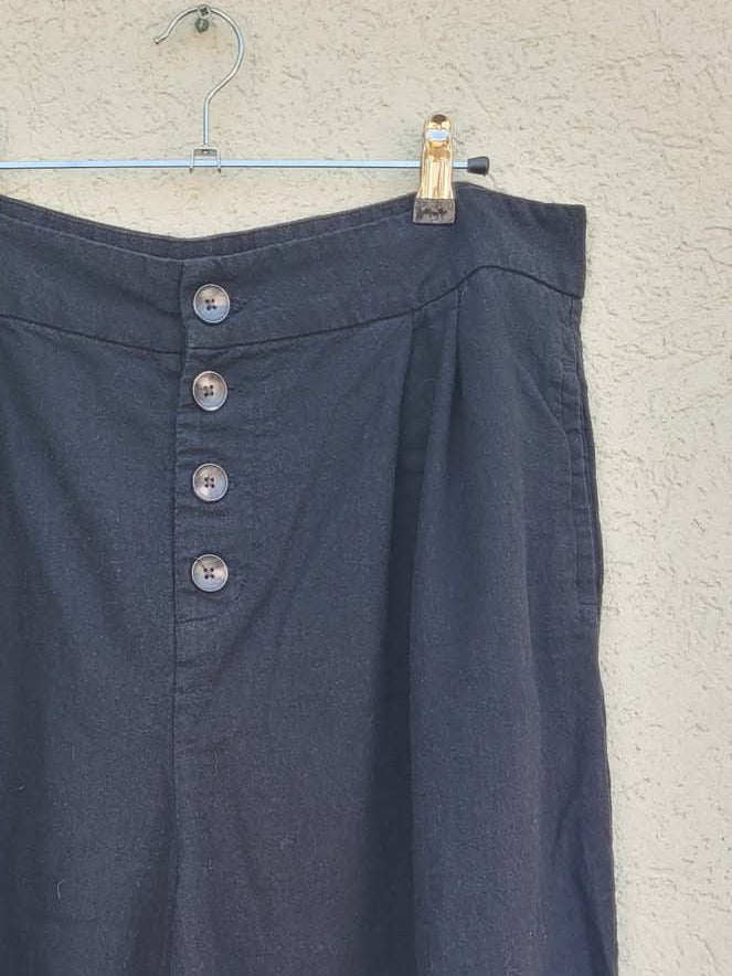 מכנסיים שחורים באורך 7/8