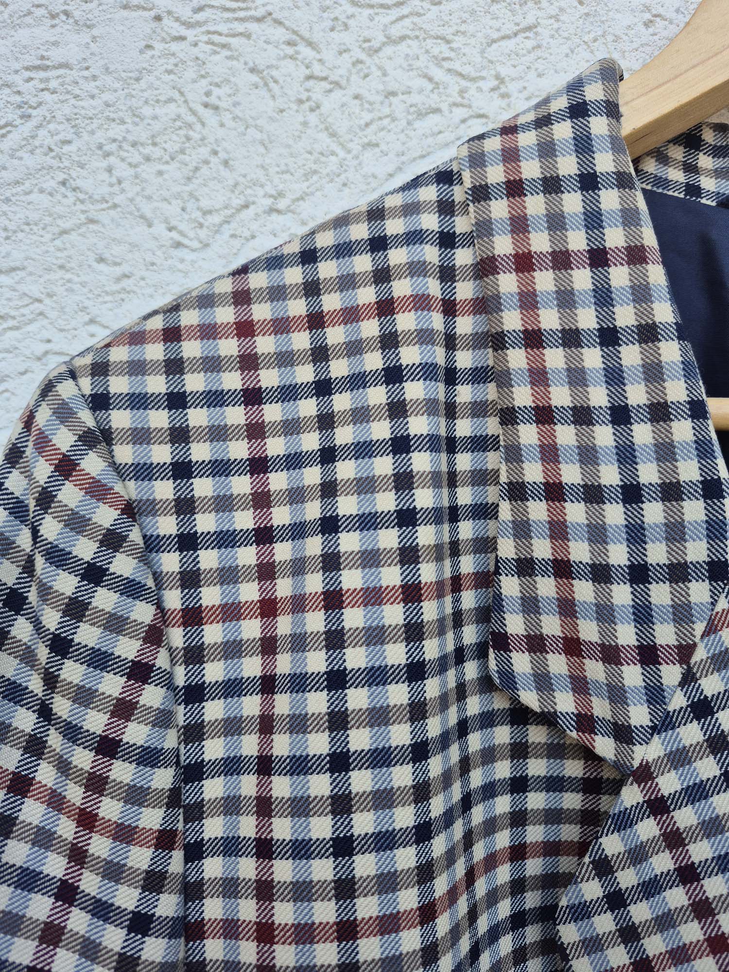 זקט קלאסי משובץ וינטאג&