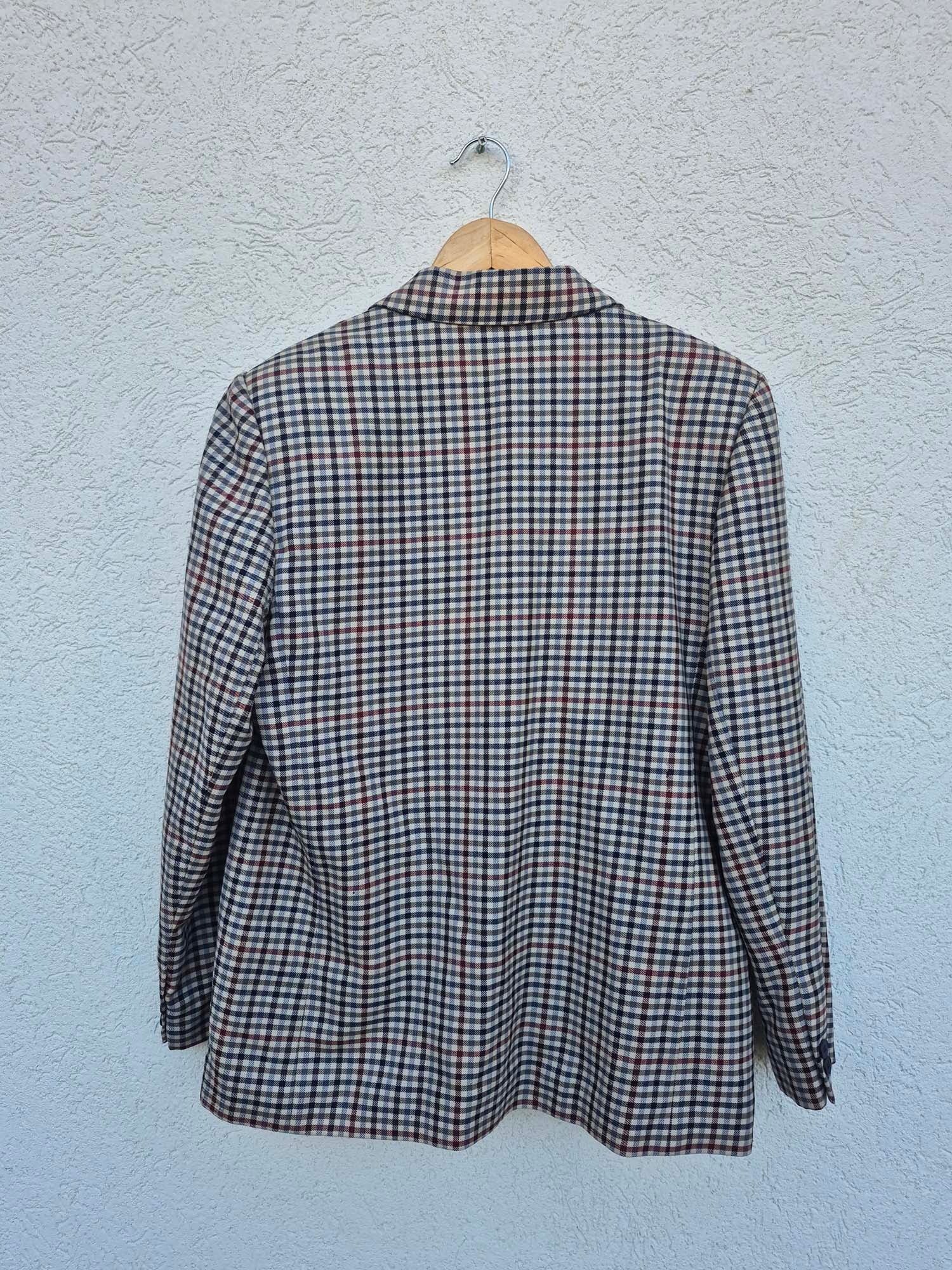 זקט קלאסי משובץ וינטאג&