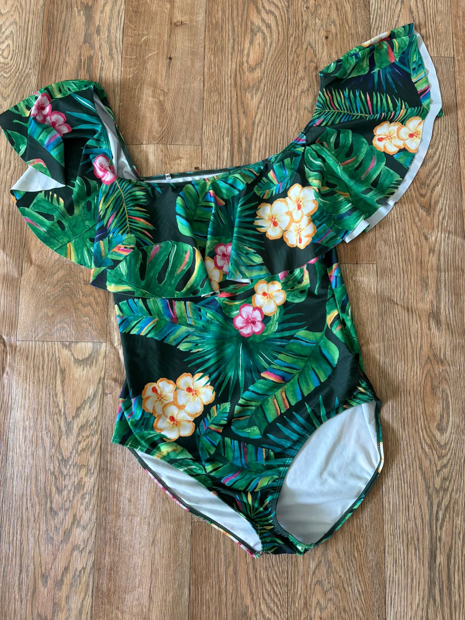 בגד ים טרופי Off Shoulder