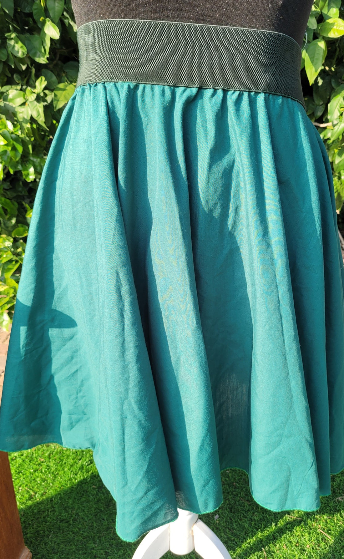 חצאית מיני ירוקה גזרה A