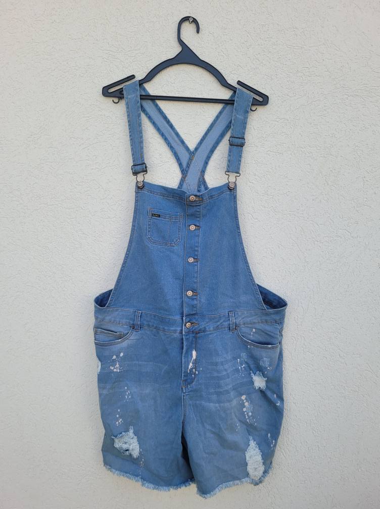 אוברול גינס קצר