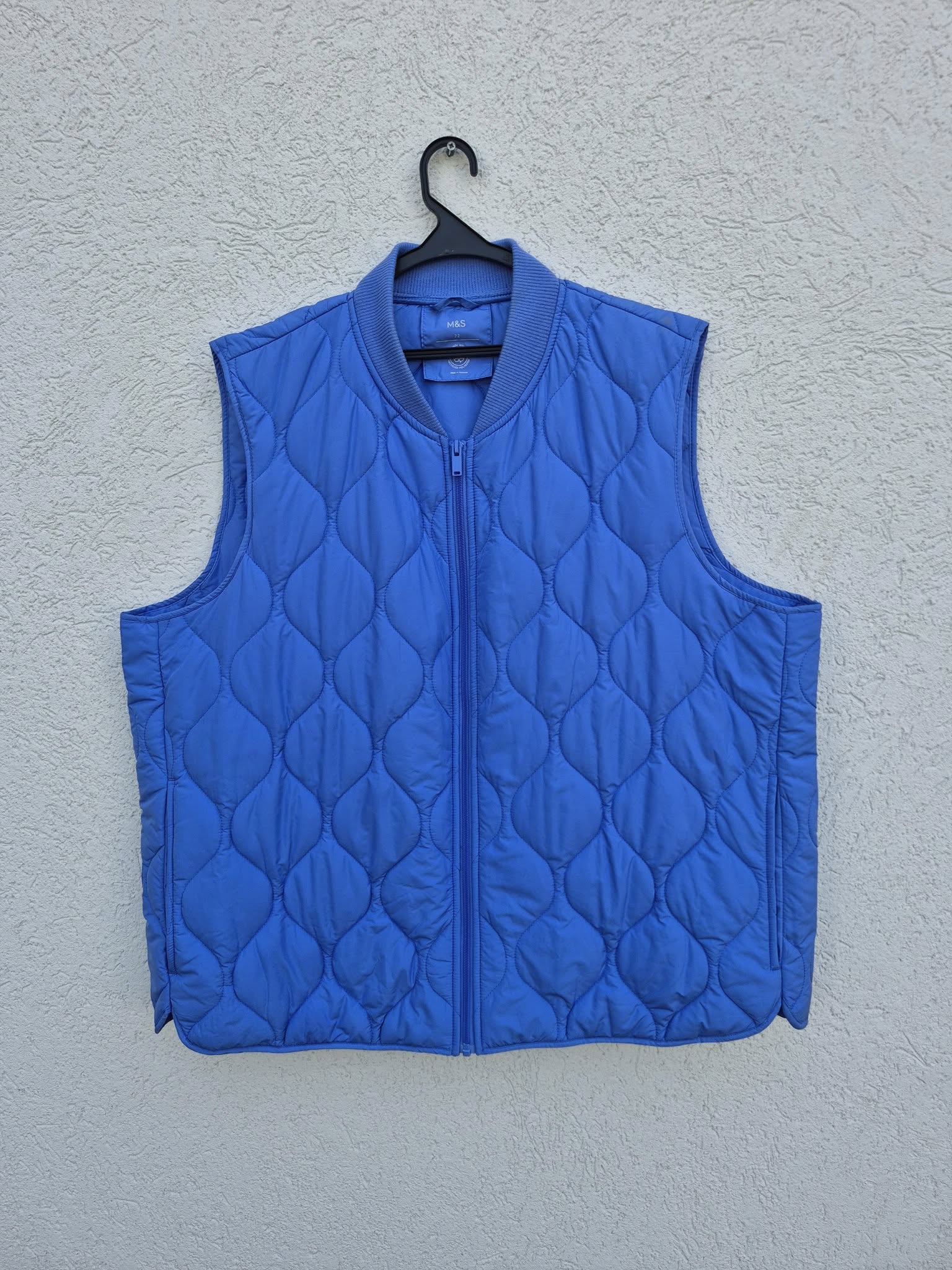 ווסט פוך כחול עם רוכסן