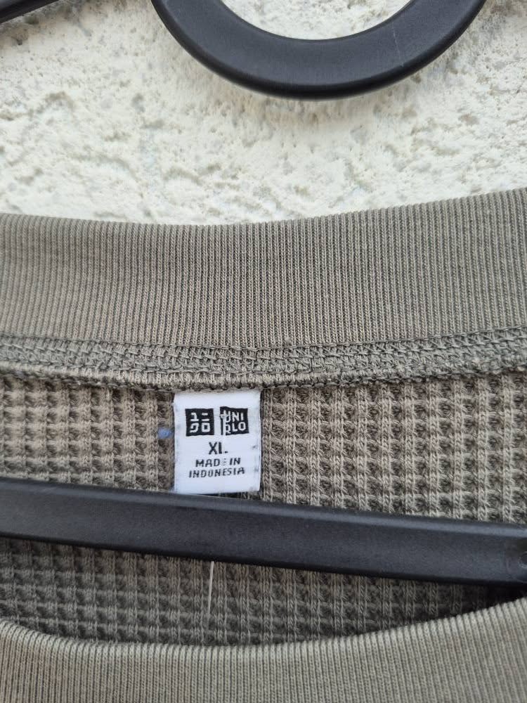 חולצה עם שרוולי 3/4 מבד וופל