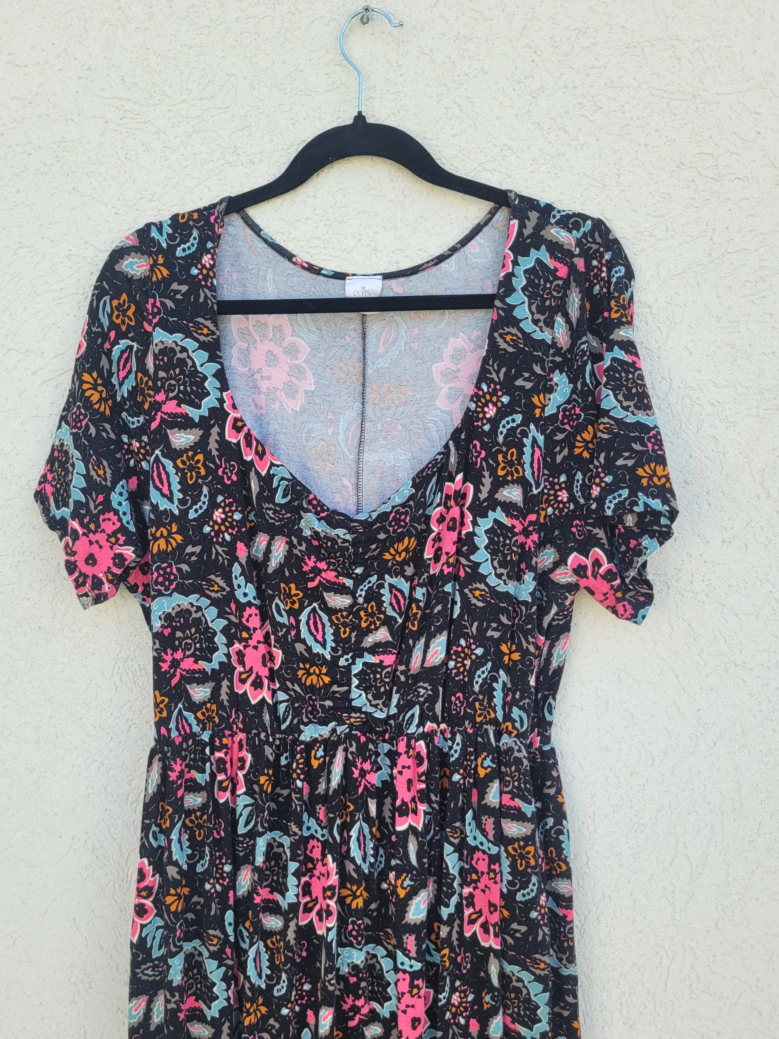 שמלה פרחונית מקסי