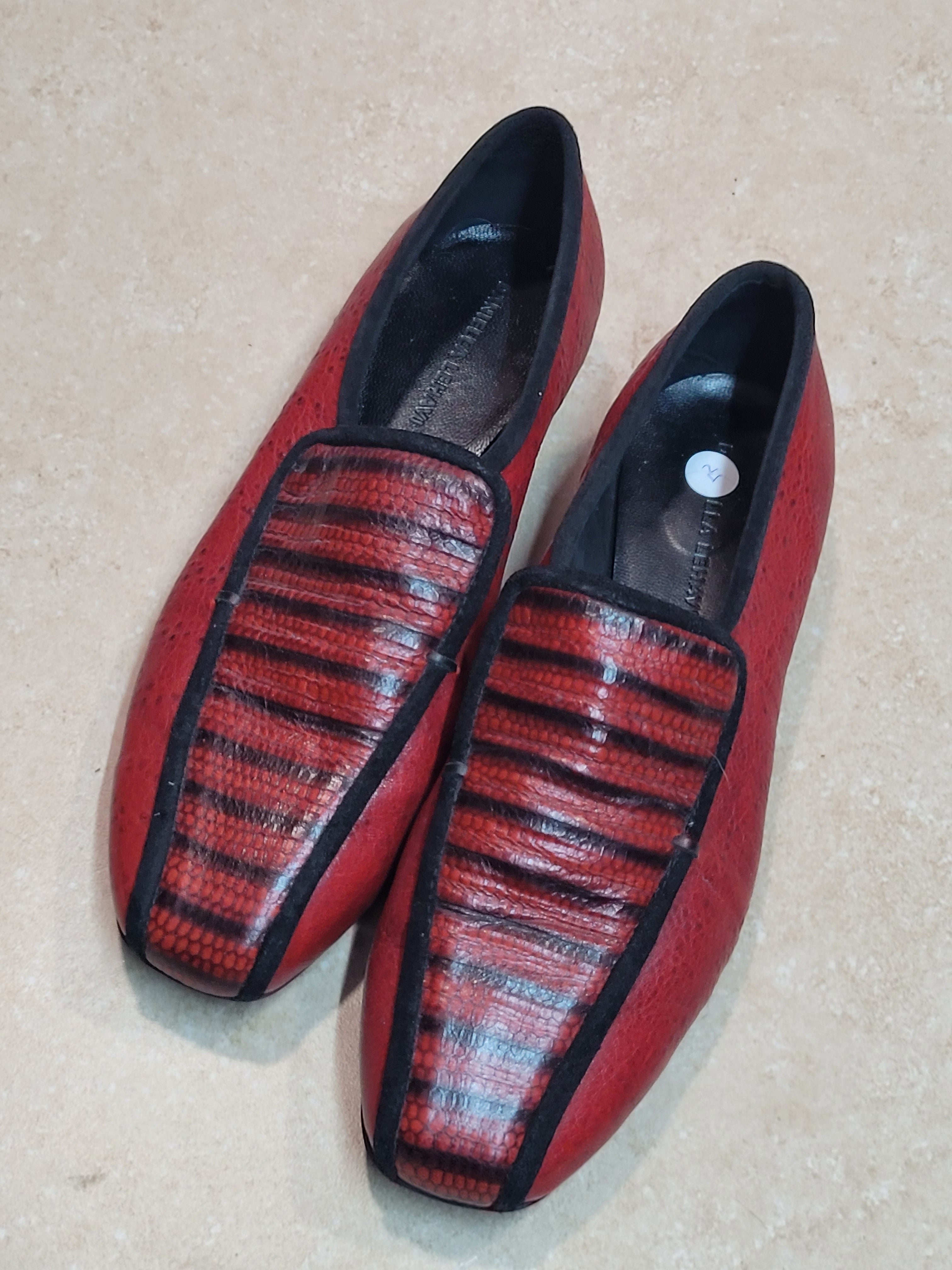 מוקסינים בבורדו ושחור מידה 39