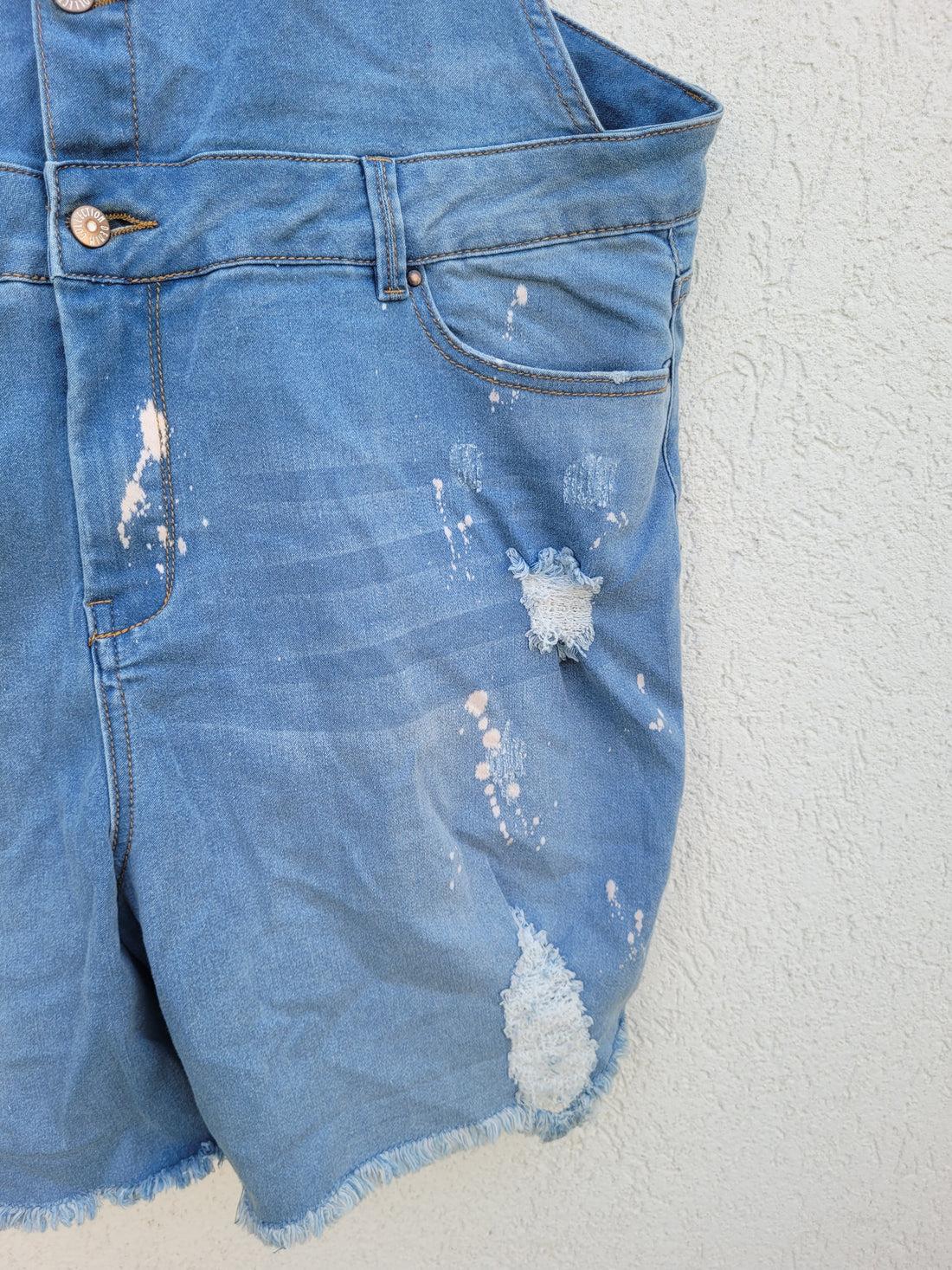 אוברול גינס קצר