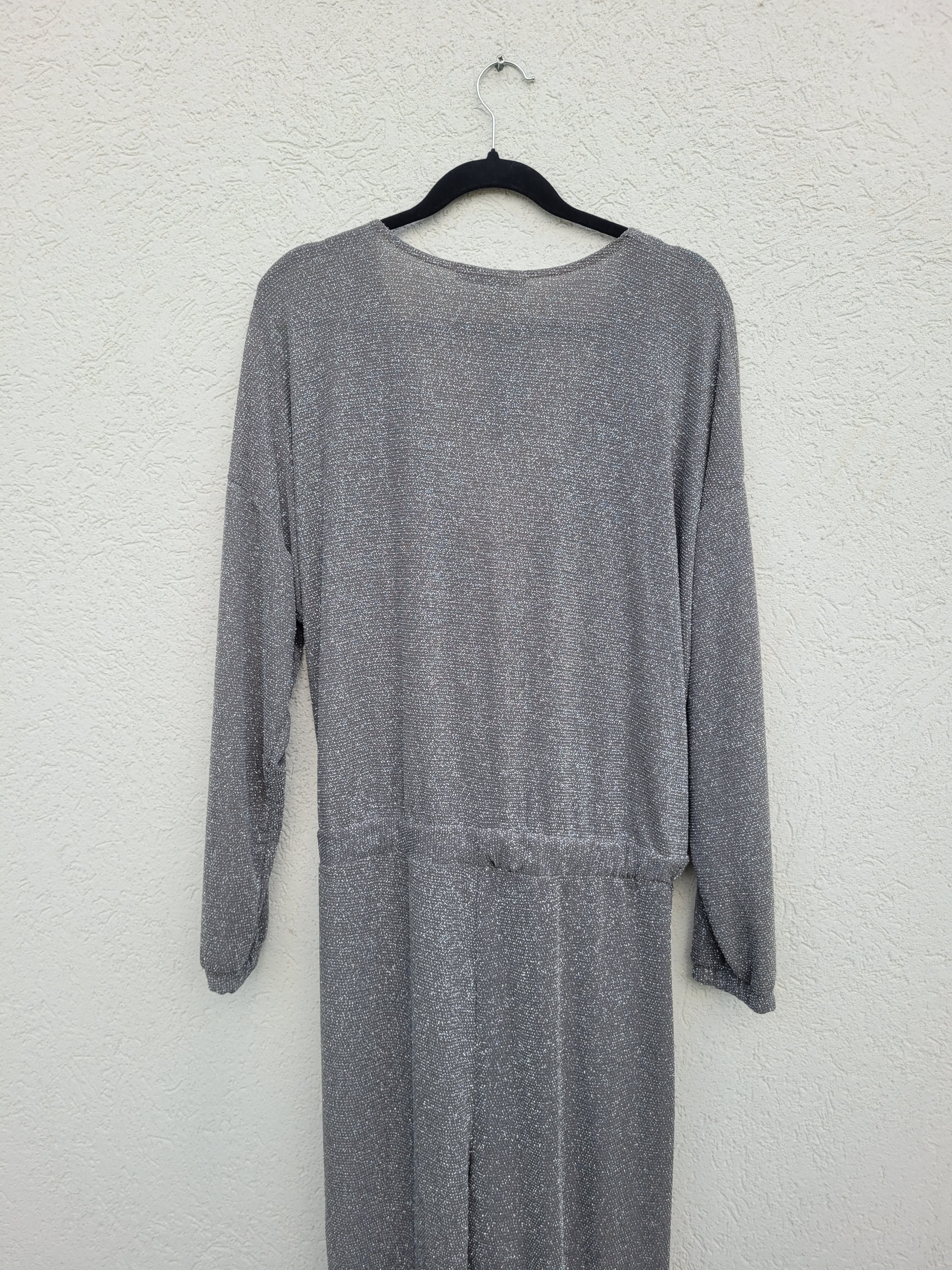 אוברול נצנצים כסוף