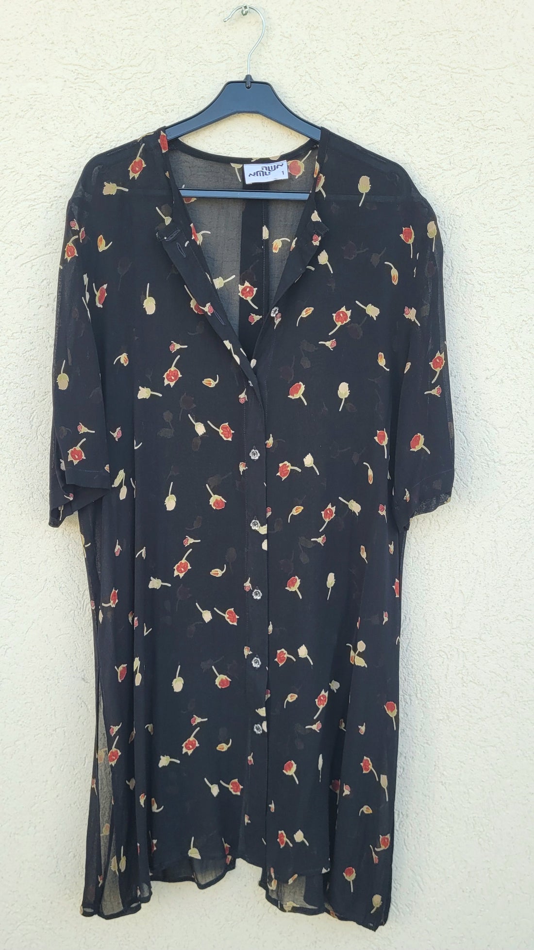 טוניקת שיפון פרחונית