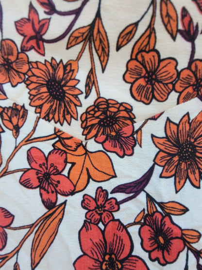 חצאית פרחונית עם גומי