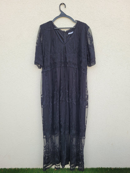 שמלת ערב מקסי תחרה