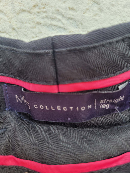 מכנסיים מחוייטים שחורים עם גומי בגב