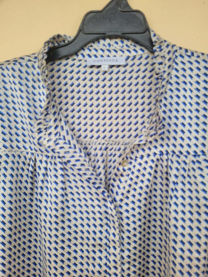 חולצה מכופתרת עם פסי אלכסון קטנים