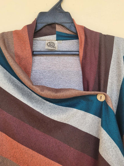 עליונית סריג אסימטרית עם כפתור