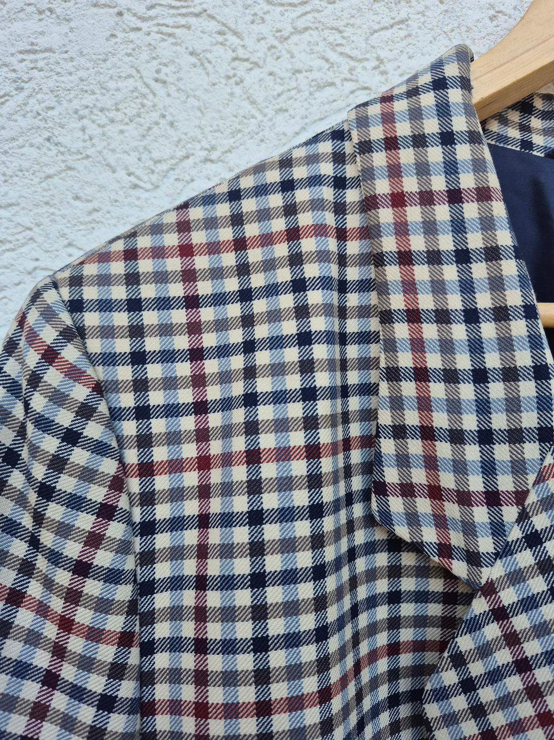 זקט קלאסי משובץ וינטאג&