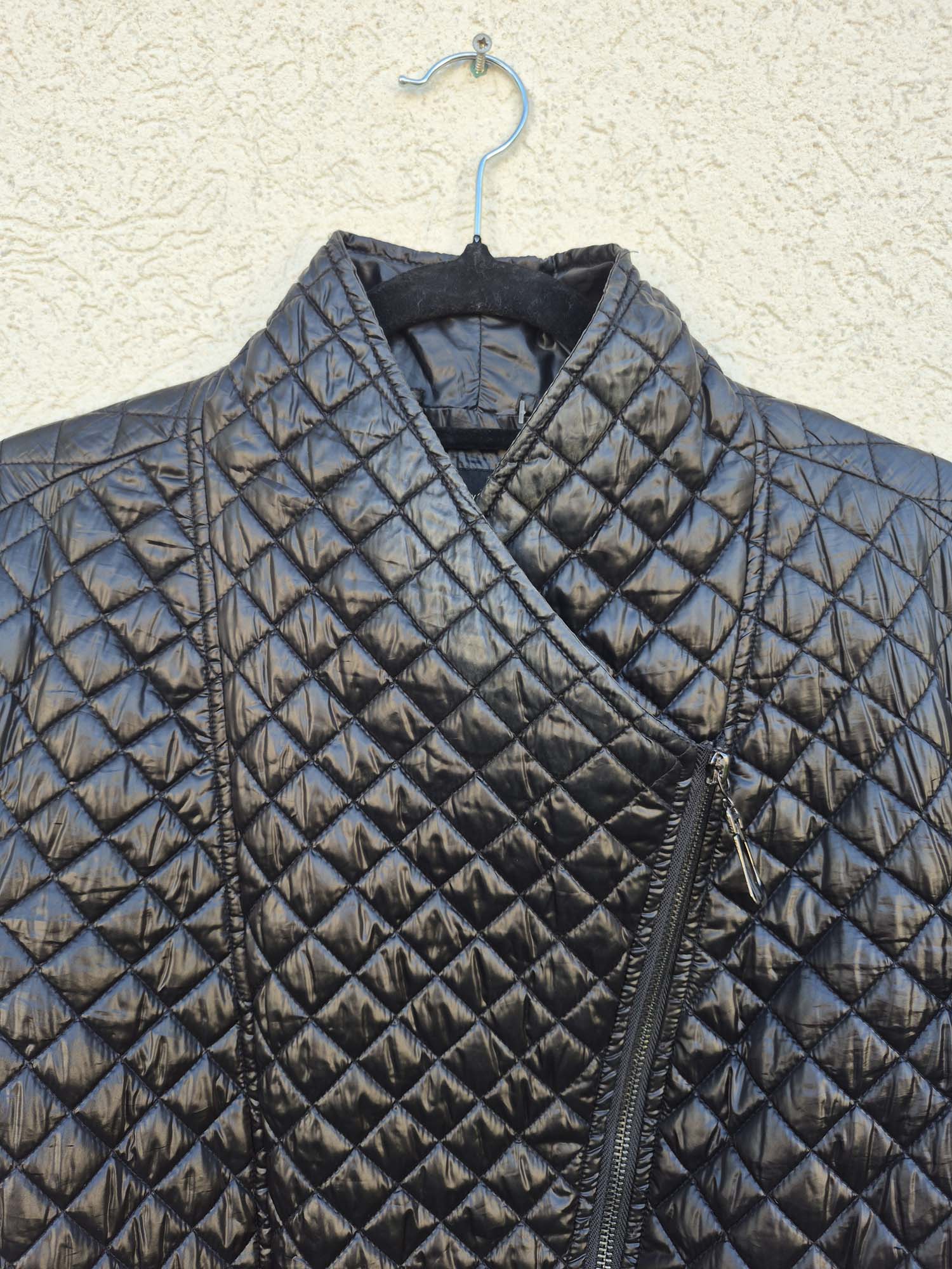 מעיל ריבועים שחור