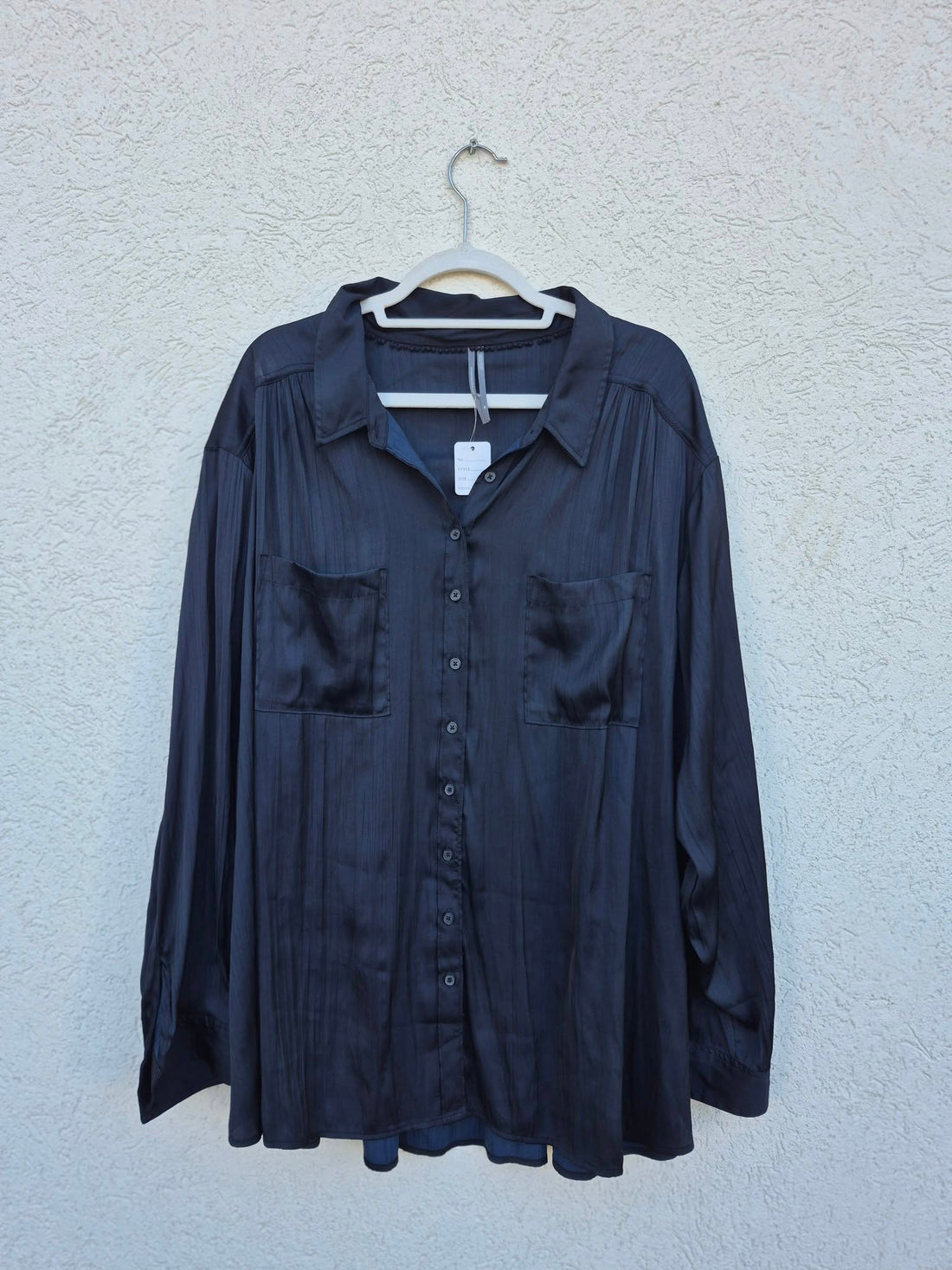 חולצה מכופתרת אוברסייזית