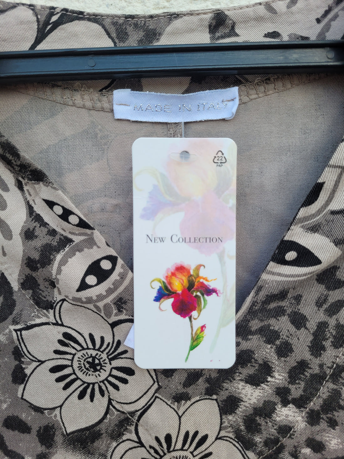 טוניקת כותנה בהדפס חייתי