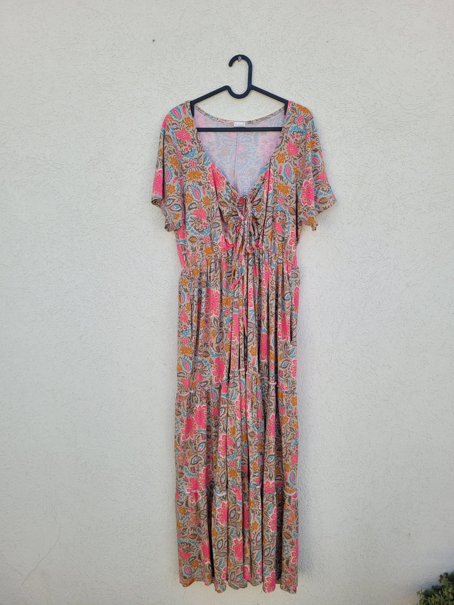 שמלה פרחונית מקסי