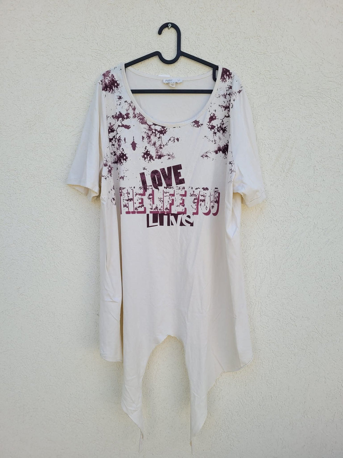 טוניקת קשירה לבנה