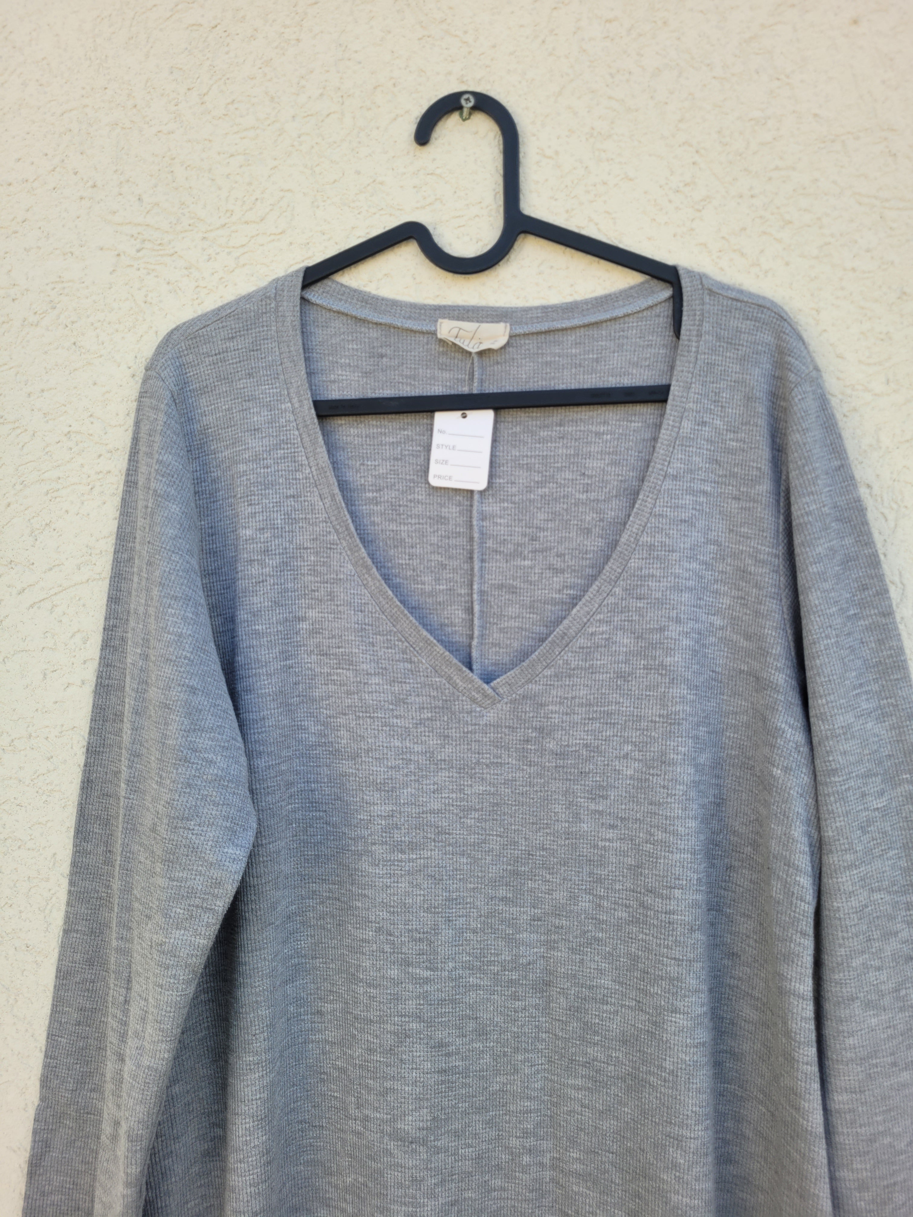 שמלת מקסי אפורה