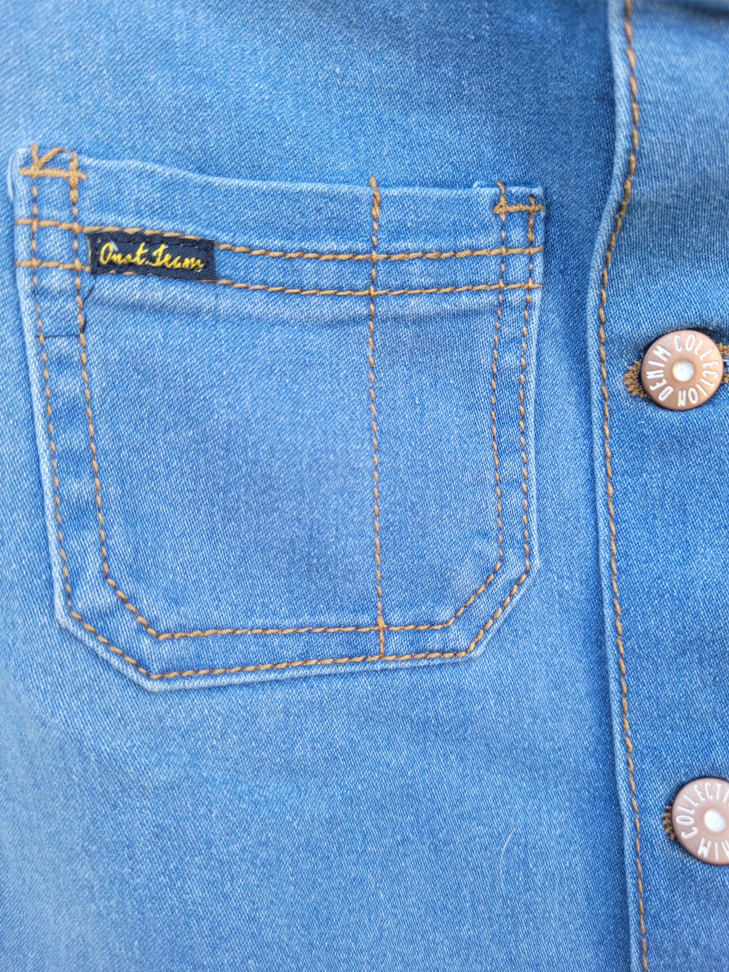 אוברול גינס קצר