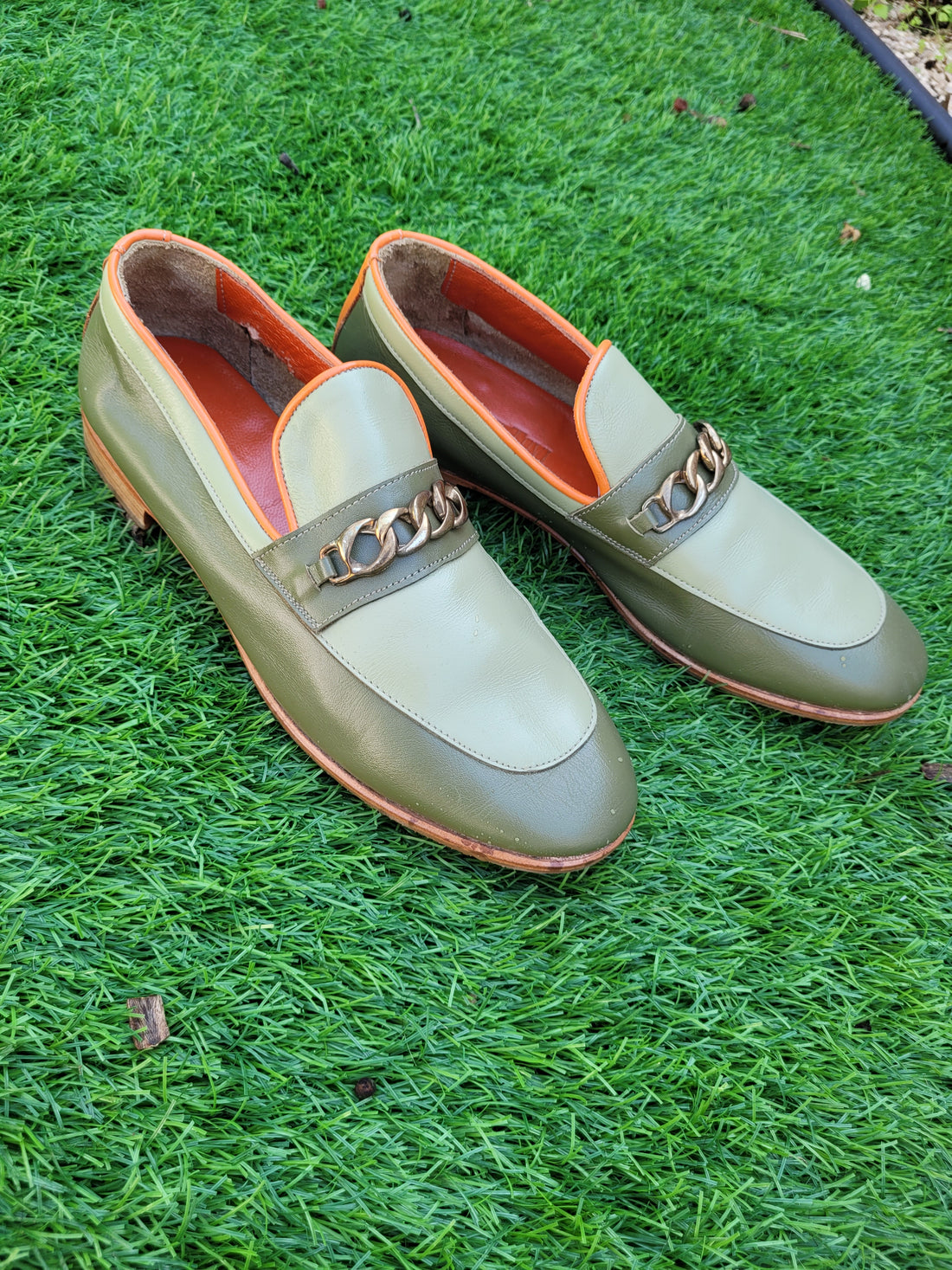 מוקסינים בגווני ירוק מידה 39