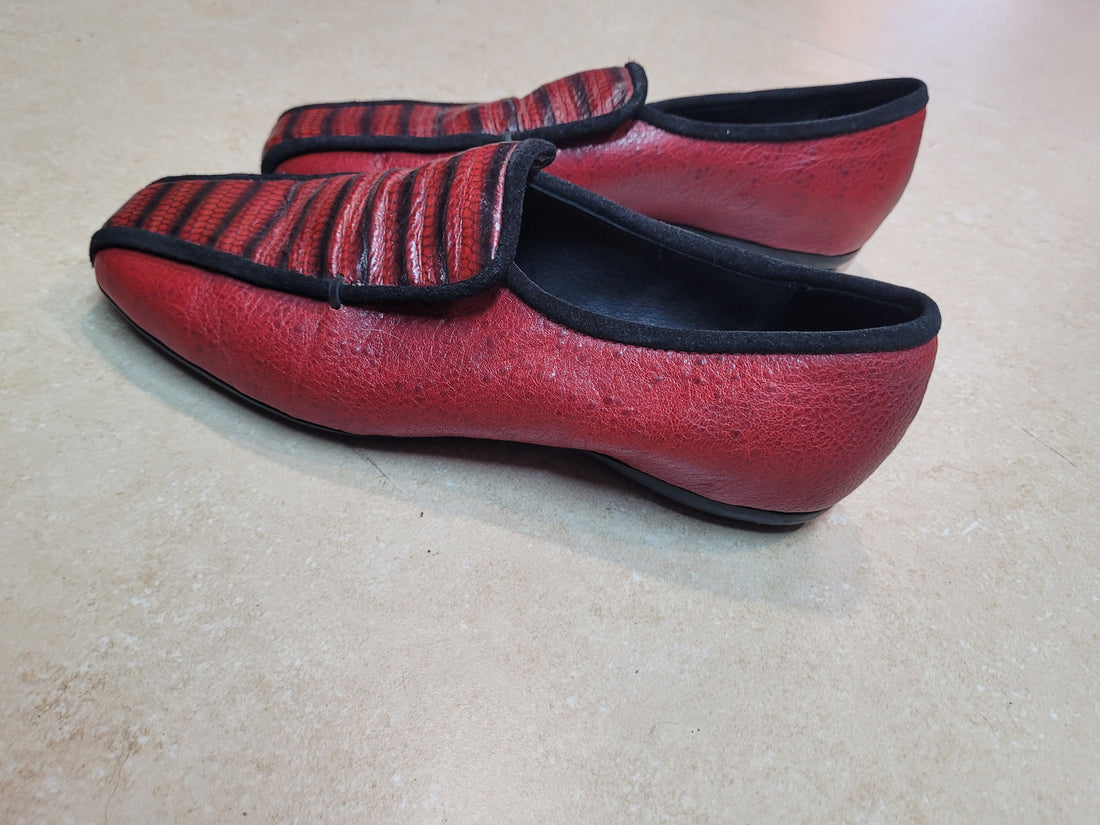 מוקסינים בבורדו ושחור מידה 39