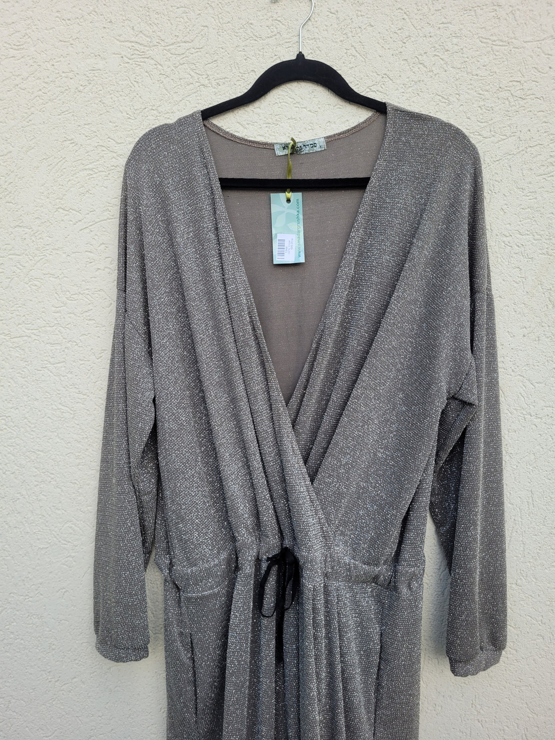 אוברול נצנצים כסוף