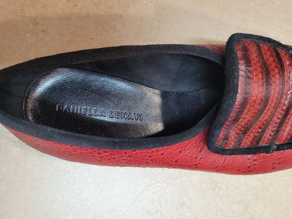 מוקסינים בבורדו ושחור מידה 39