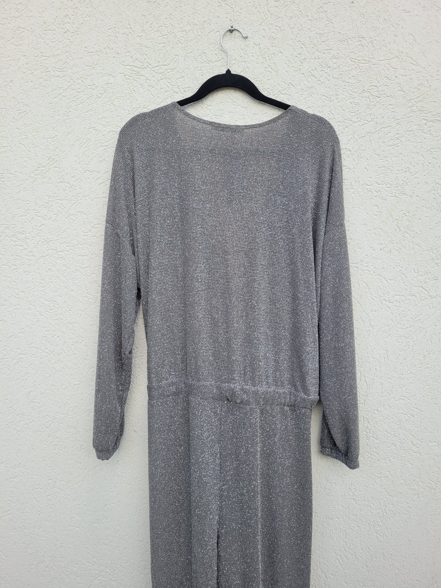 אוברול נצנצים כסוף