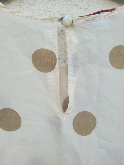 חולצת משי נקודות