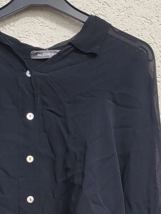 טופ שיפון שחור