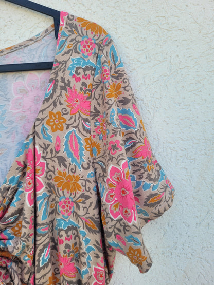 שמלה פרחונית מקסי