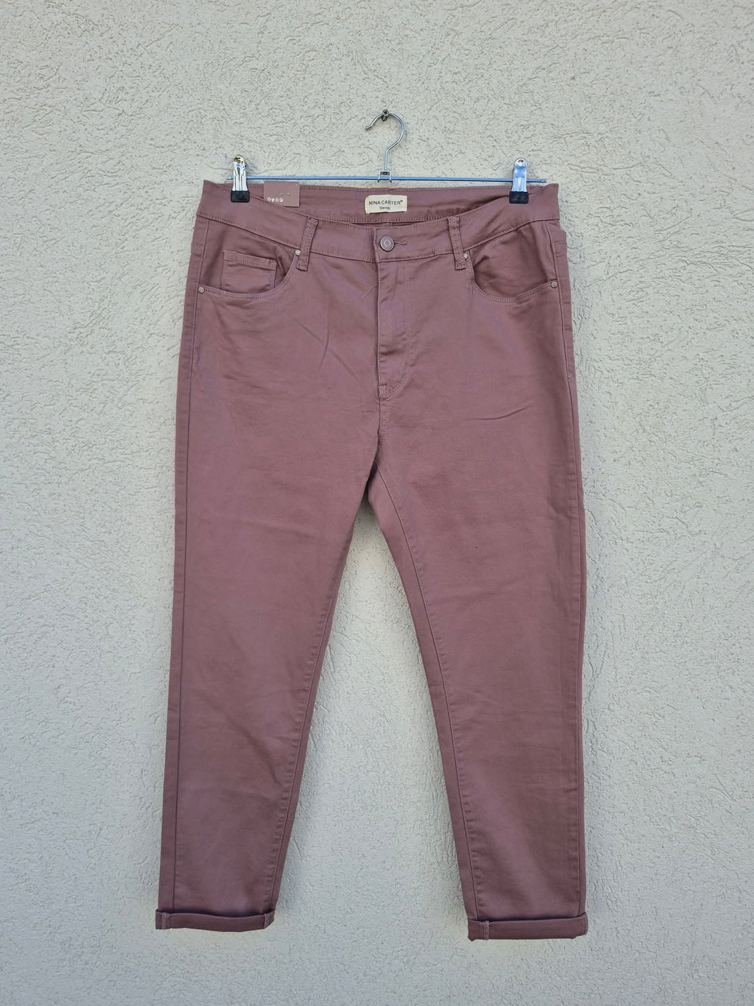 מכנסיים מחוייטים  ורודים כהים