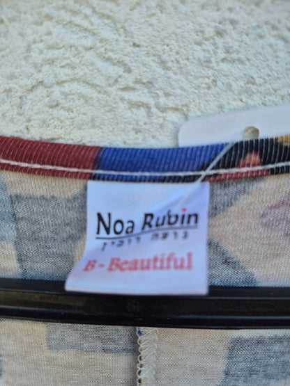 שמלה צבעונית בגזרה A