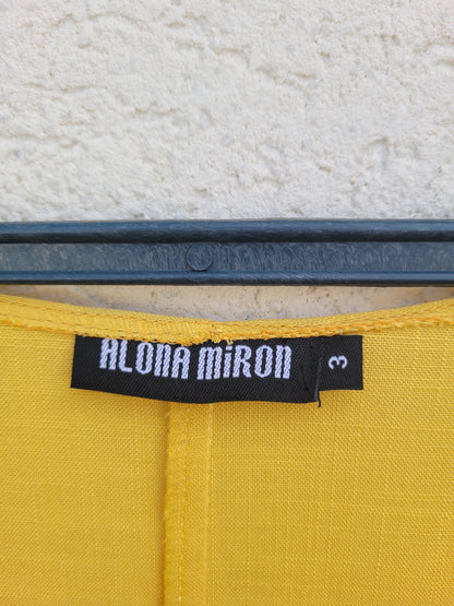 טוניקה בצהוב ואדום