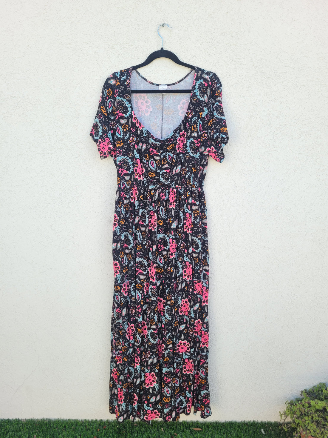 שמלה פרחונית מקסי