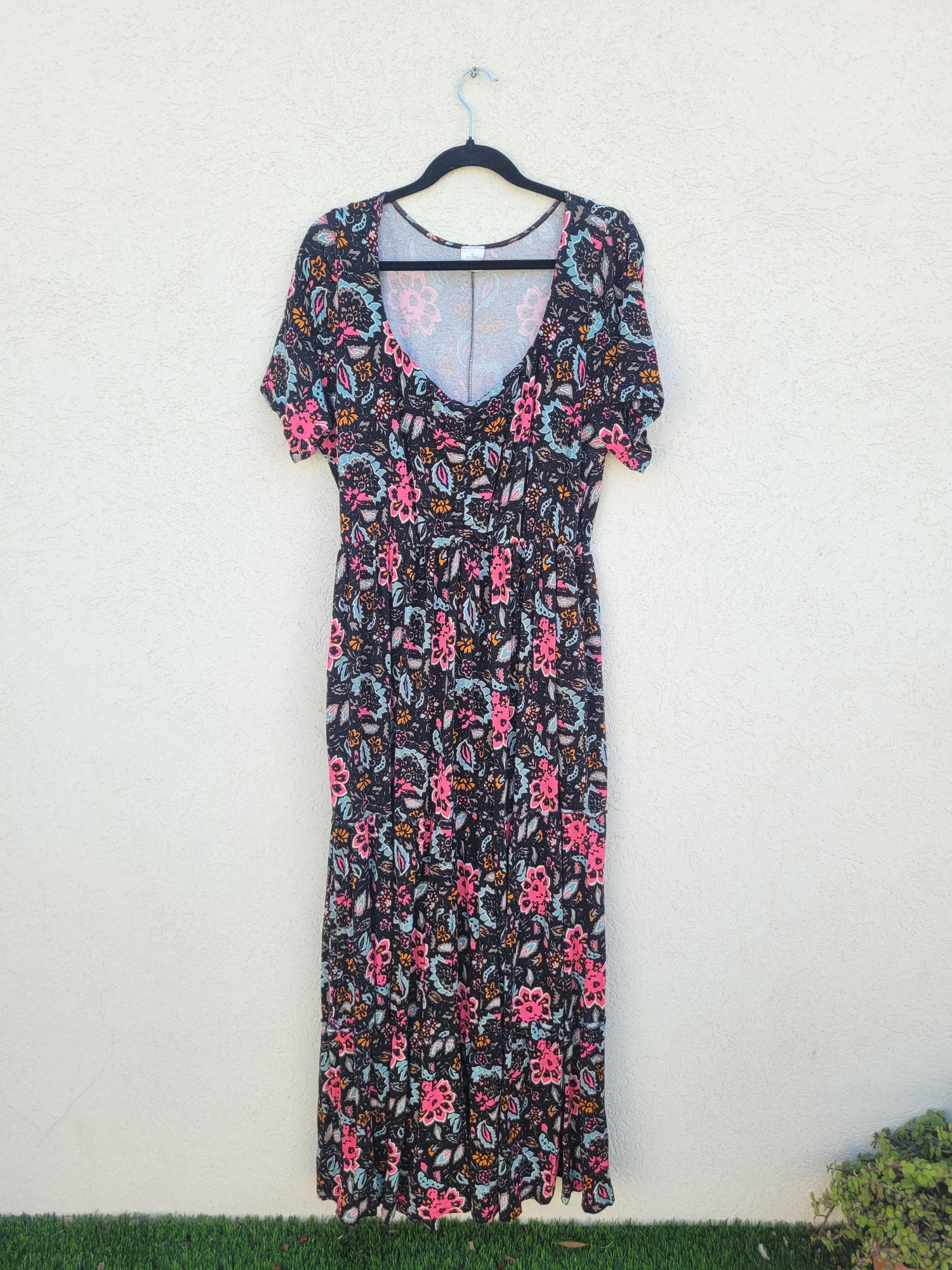 שמלה פרחונית מקסי