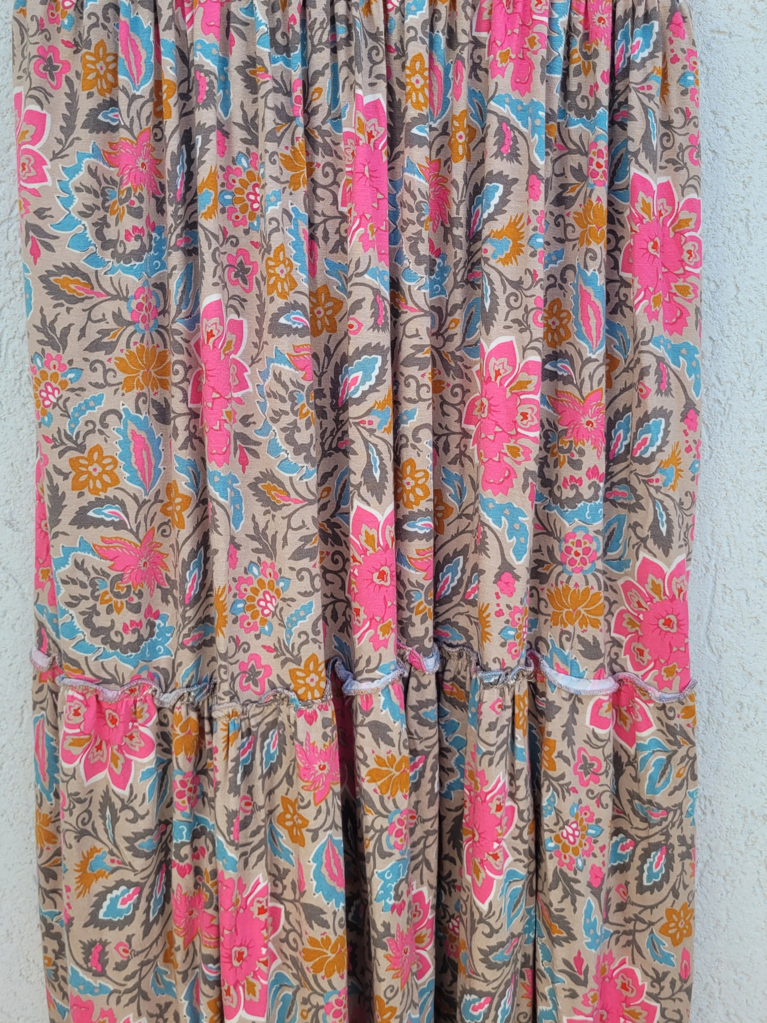 שמלה פרחונית מקסי