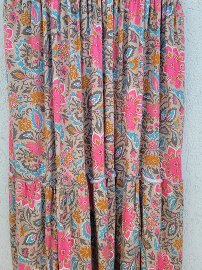 שמלה פרחונית מקסי