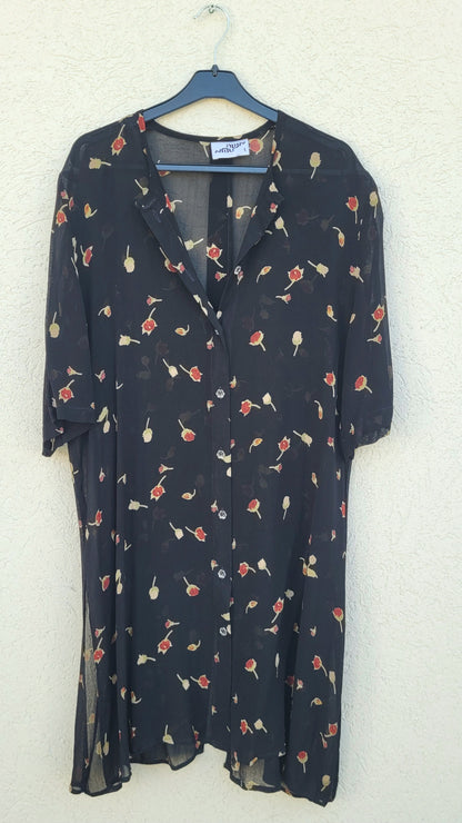 טוניקת שיפון פרחונית