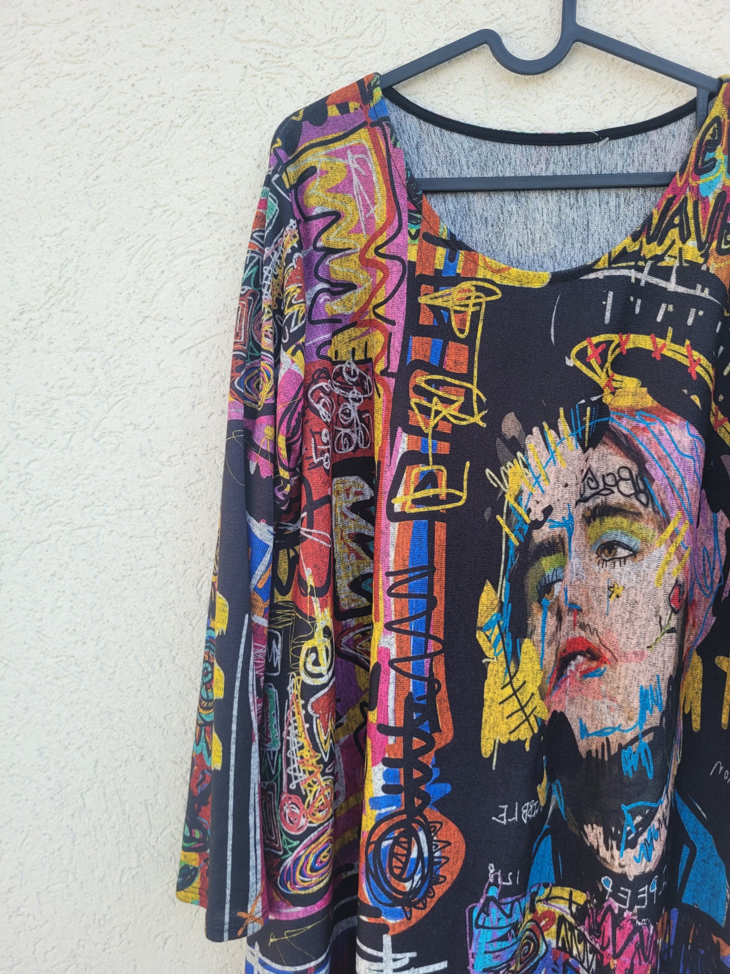 שמלת סריג צבעונית