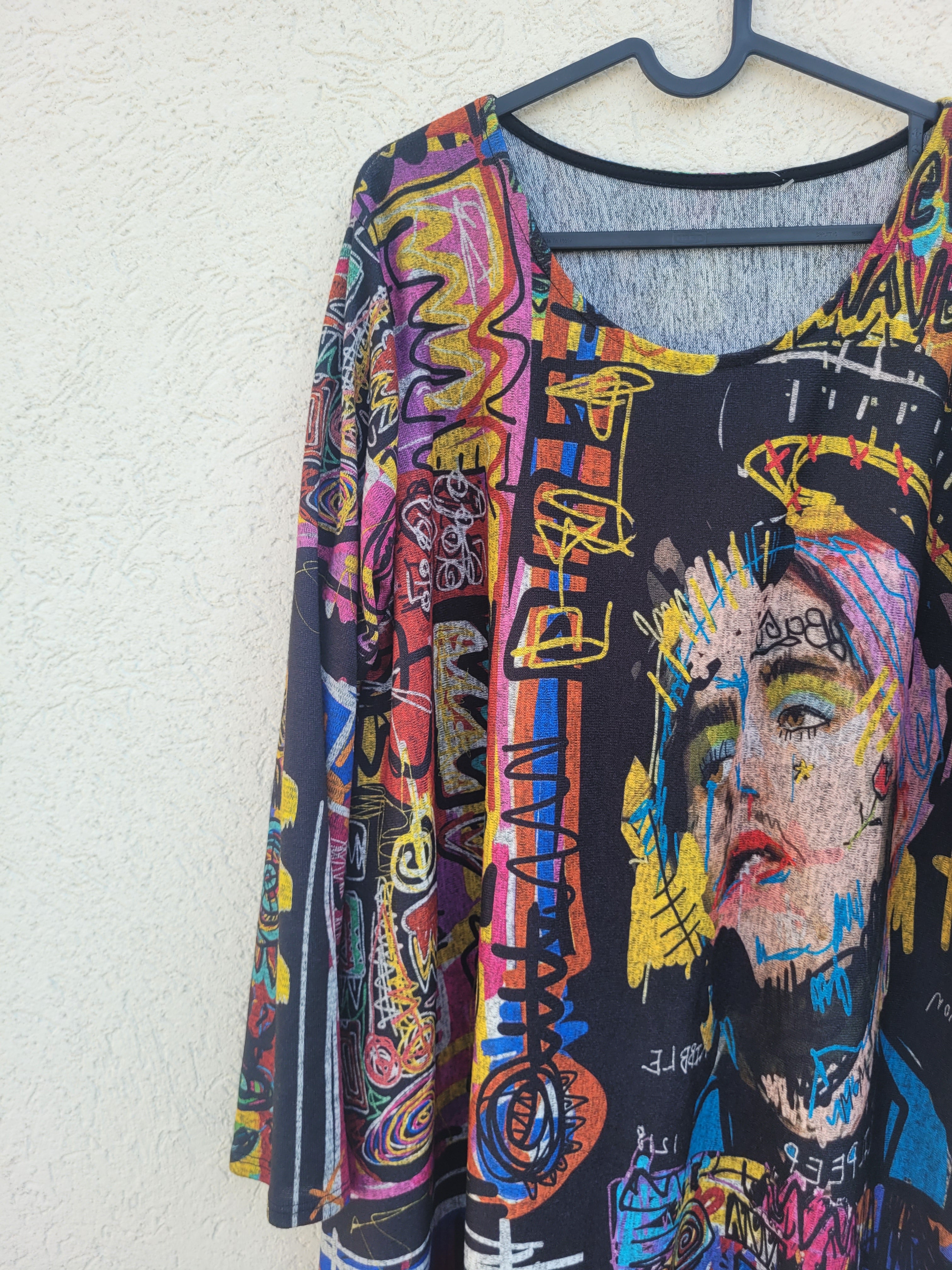 שמלת סריג צבעונית