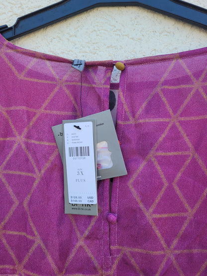 חולצה צבעונית אוברסייזית